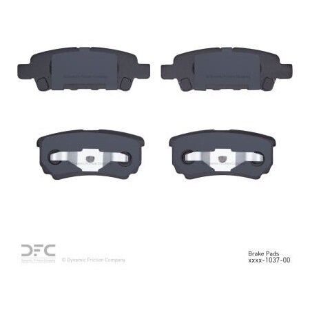 Dynamic Friction Co DFC 3000 Semi-Metallic Brake Pads - Dynamic Friction Company 1311-1037-00 1311-1037-00